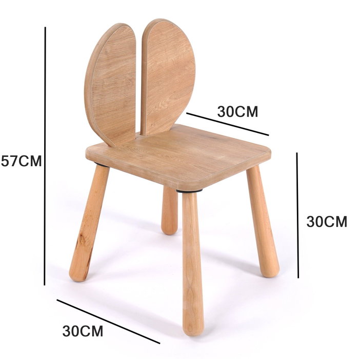 Hanah Home Conjunto de Mesa para Niños Color Roble